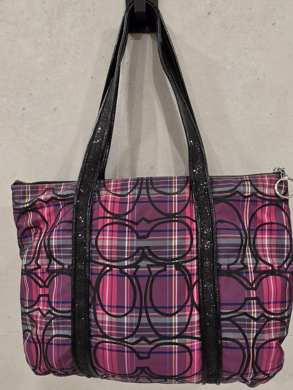 Coach Vintage Y2K Poppy Large Tartan Shoulder Handbag - Picture 2 of 10